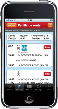 Application iPhone CPA BUS