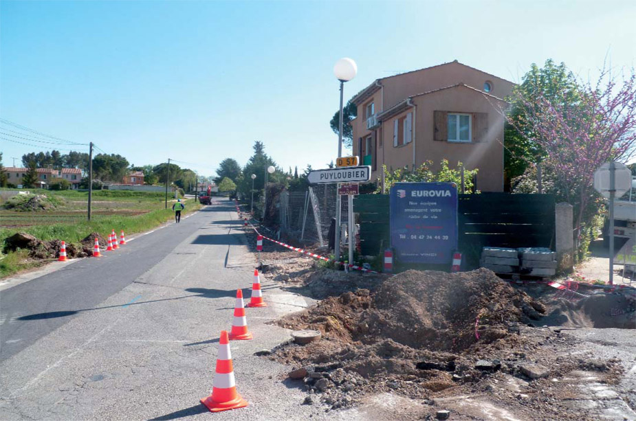 Rénovation de l’entrée du village quartier de l'Audiguier