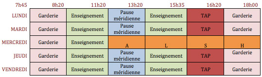 Calendrier Ecole Maternelle