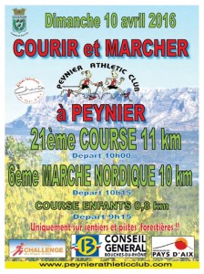 Courir à Peynier en Avril