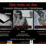 des mots en live affiche flyer 1