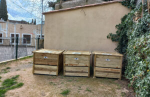 Une nouvelle aire de compostage collectif à l’école communale