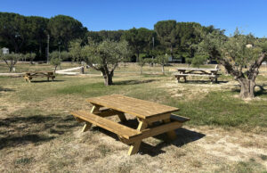 Nouvelles tables-bancs et éclairage nocturne : le parc du parking de persuasion se dote de nouveaux aménagements