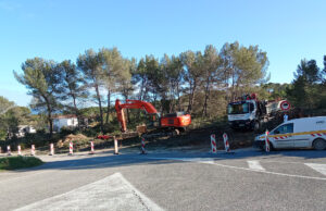 Le chantier du futur giratoire sur la RD56c à la Treille est lancé