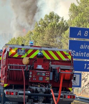 Incendie sur l’A52 à proximité de Peynier : important dispositif de secours mobilisé, aucun risque de propagation identifié à ce stade