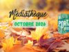 Les animations du mois d’octobre à la médiathèque